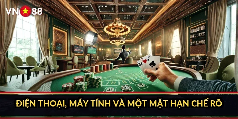 Điện thoại, máy tính và một mặt hạn chế rõ